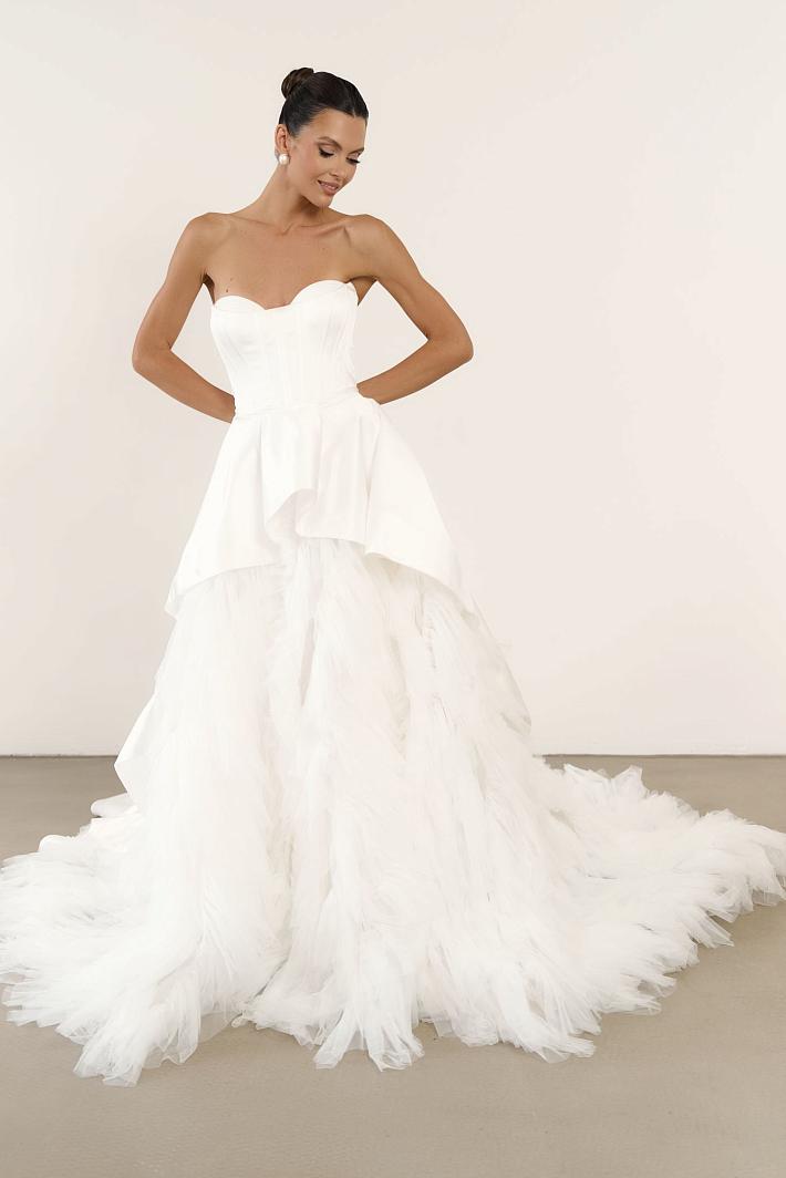 Дорогое элитное свадебное платье #8690