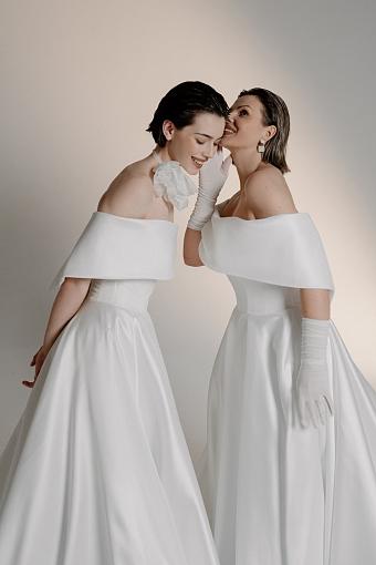 Белое пышное свадебное платье #5159