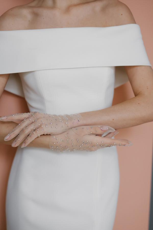 Свадебные перчатки 30034