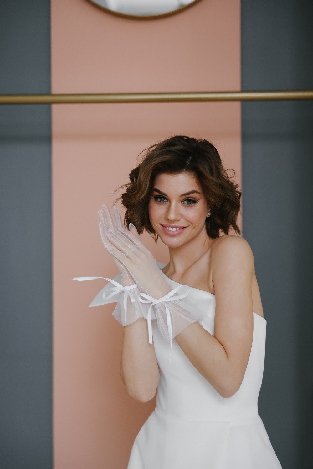 Свадебные перчатки 30036