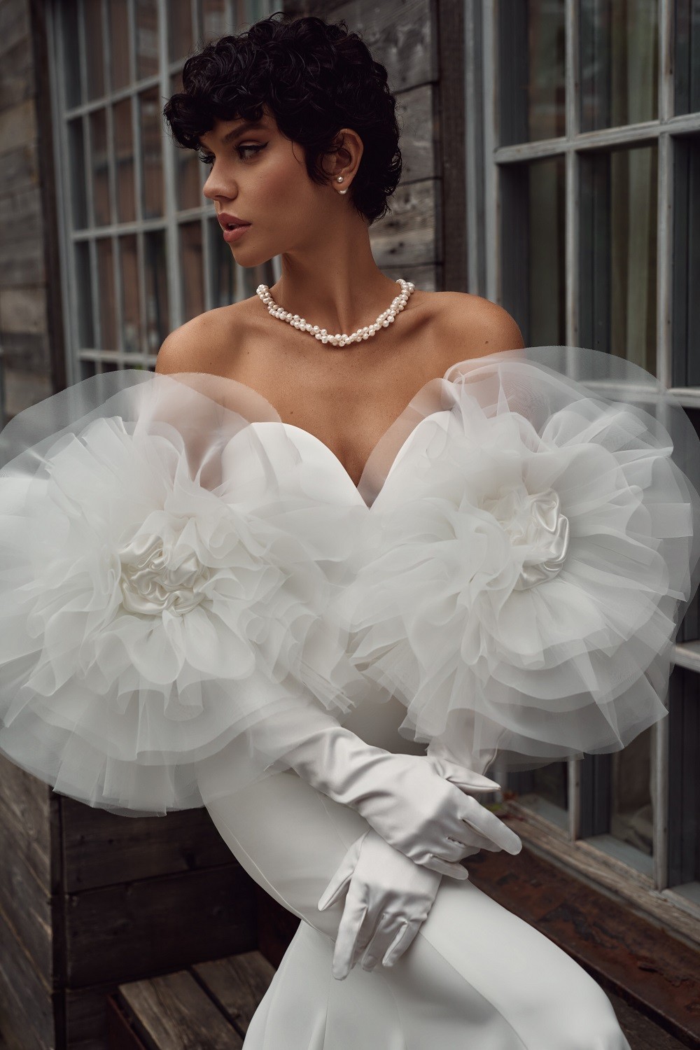 Свадебные перчатки 2412-r