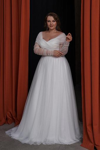 Пышное свадебное платье для беременной невесты #2593