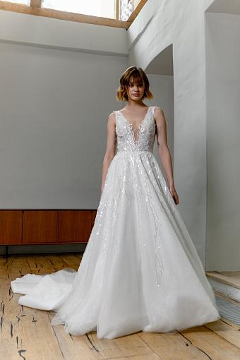 Блестящее свадебное платье #7714
