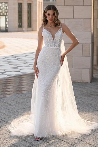 Кружевное свадебное платье рыбка (русалка) #7918