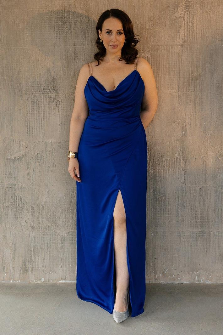 Платье с разрезом на выпускной #1408