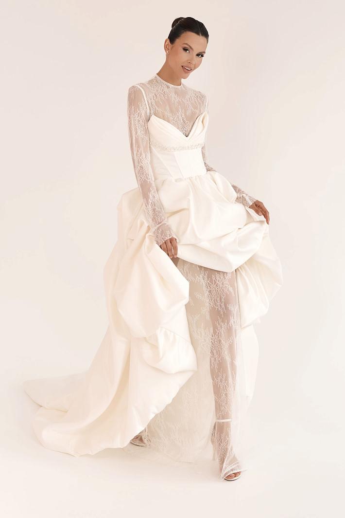 Короткое свадебное платье #8654