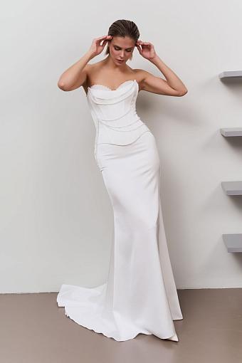 Свадебное платье в стиле минимализм #7950