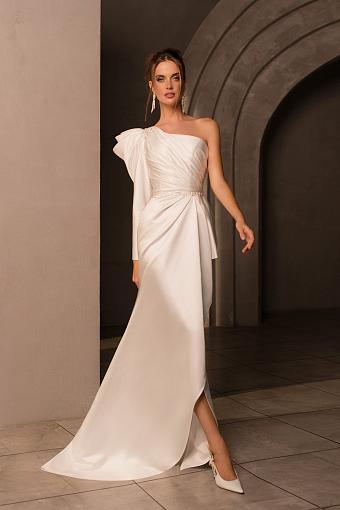 Атласные свадебные платья #7526